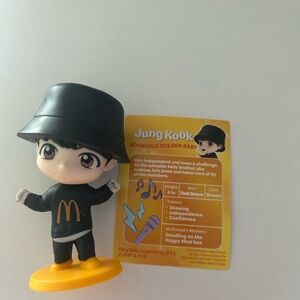 McDonald's TinyTAN Figurine with Black Outfit